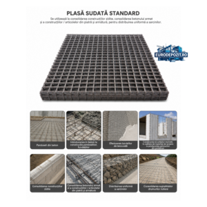 PLASA SUDATA STANDARD 4MM, OCHI 15 X 15 CM, 2 X 6 METRI