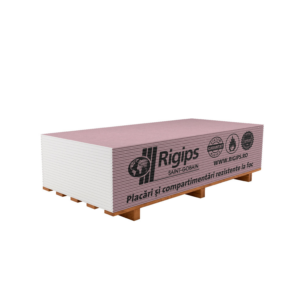 PLACA GIPS CARTON REZISTENTA LA FOC RIGIPS RF XW 12.5 X 1200 X 2600 MM