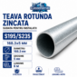 Teava rotunda zincata 168.3 x 5 mm, sudata longitudinal, otel S195/S235